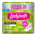 Absorvente LadySoft Max Suave Com Abas com 28un.